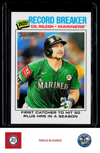 2026 Topps Heritage #231 Cal Raleigh