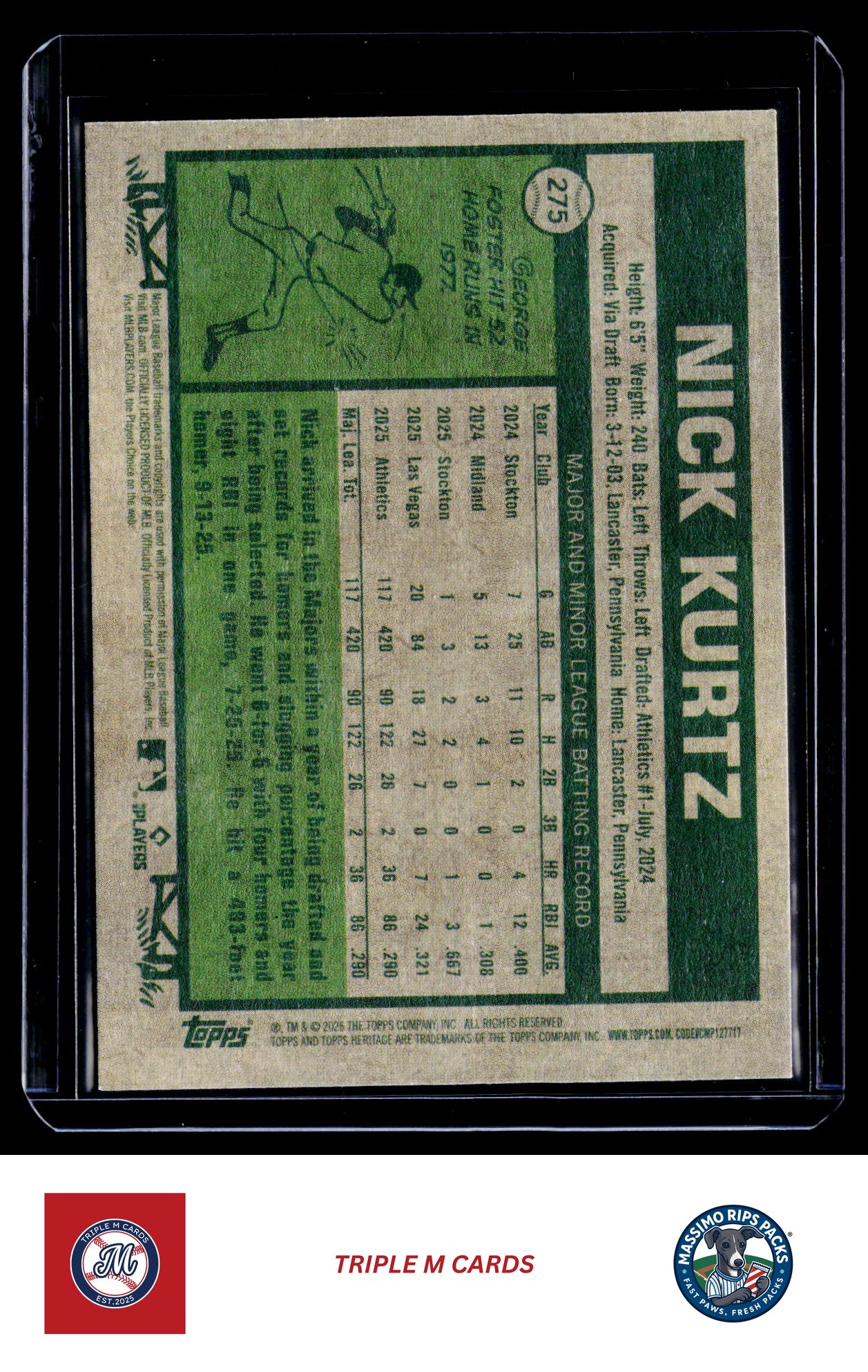 2026 Topps Heritage #275 Nick Kurtz