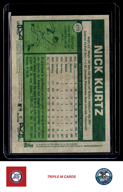 2026 Topps Heritage #275 Nick Kurtz