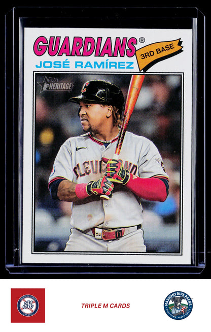 2026 Topps Heritage #52 José Ramírez