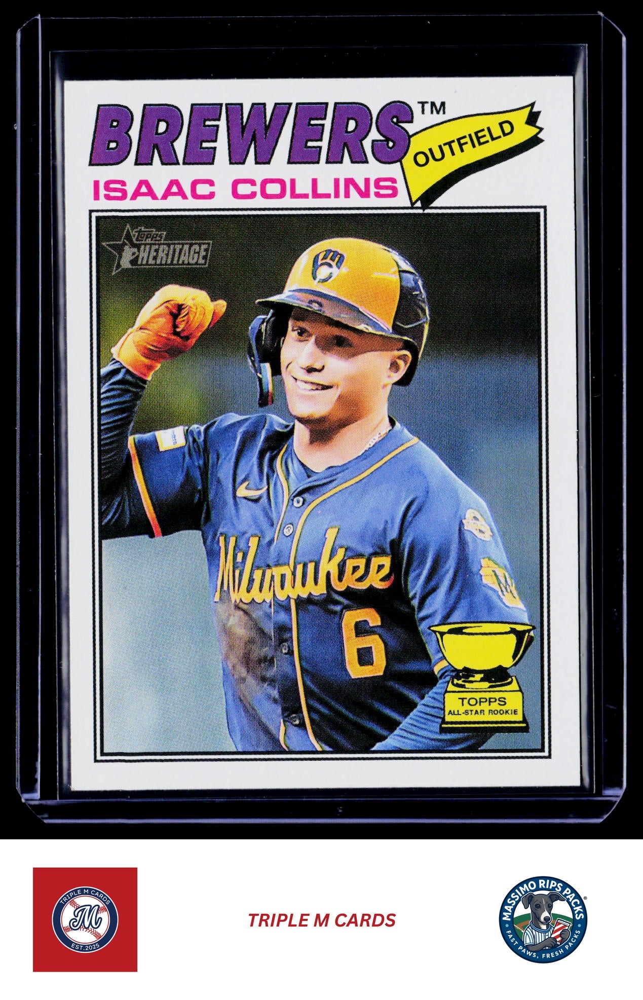 2026 Topps Heritage #102 Isaac Collins