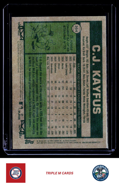 2026 Topps Heritage #364 C.J. Kayfus