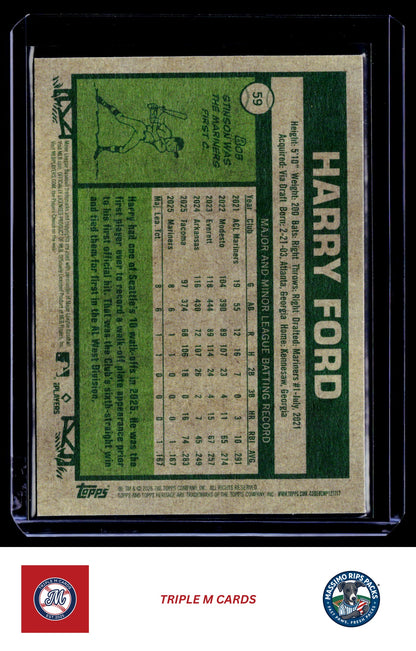2026 Topps Heritage #59 Harry Ford