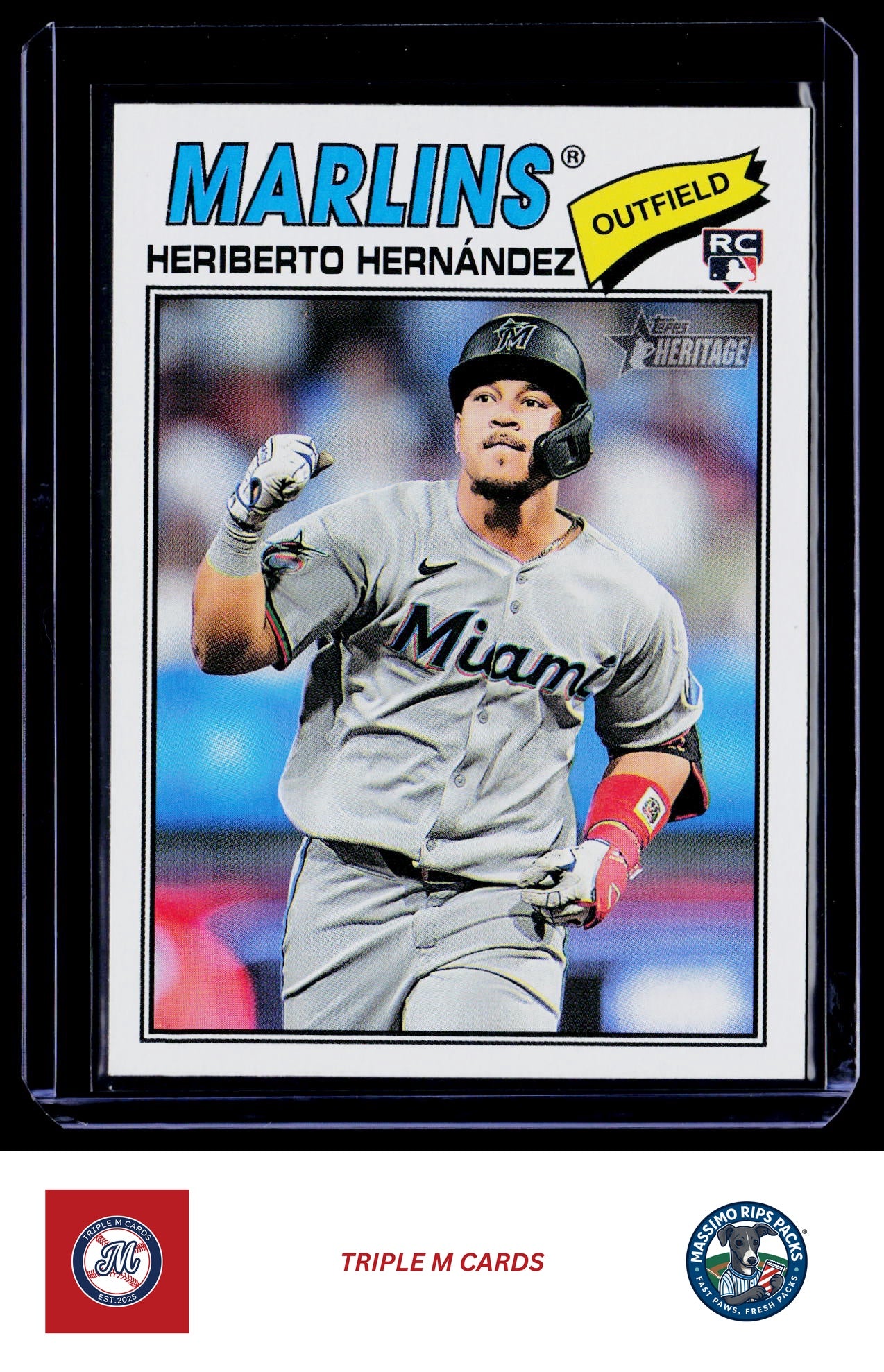 2026 Topps Heritage #323 Heriberto Hernández