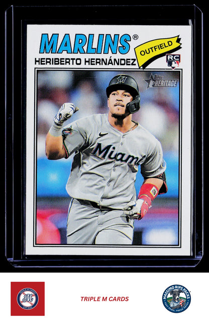 2026 Topps Heritage #323 Heriberto Hernández