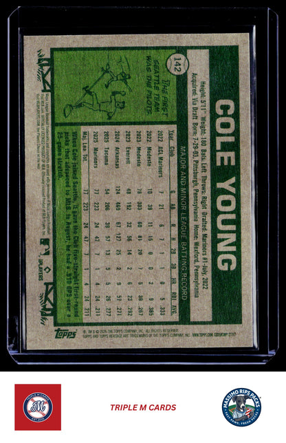 2026 Topps Heritage #142 Cole Young