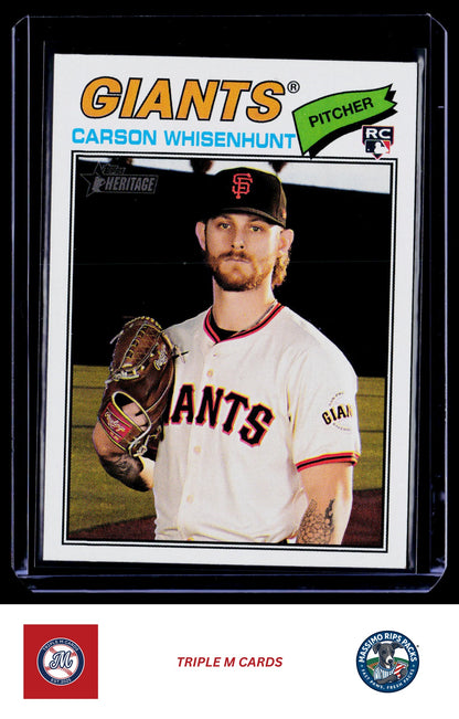 2026 Topps Heritage #79 Carson Whisenhunt
