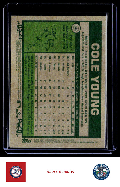 2026 Topps Heritage #142 Cole Young