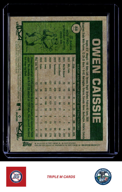 2026 Topps Heritage #88 Owen Caissie