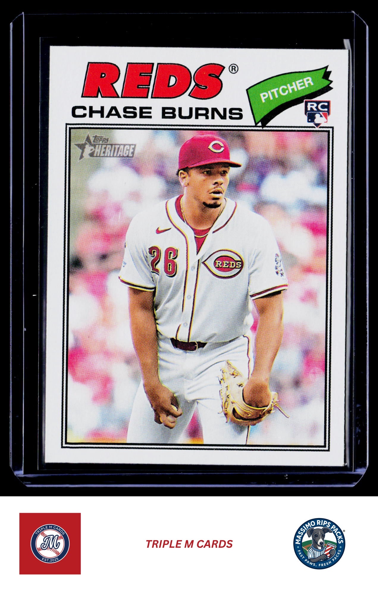 2026 Topps Heritage #212 Chase Burns