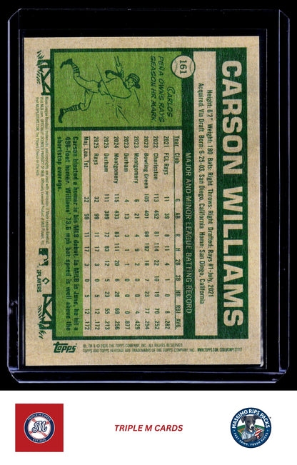 2026 Topps Heritage #161 Carson Williams
