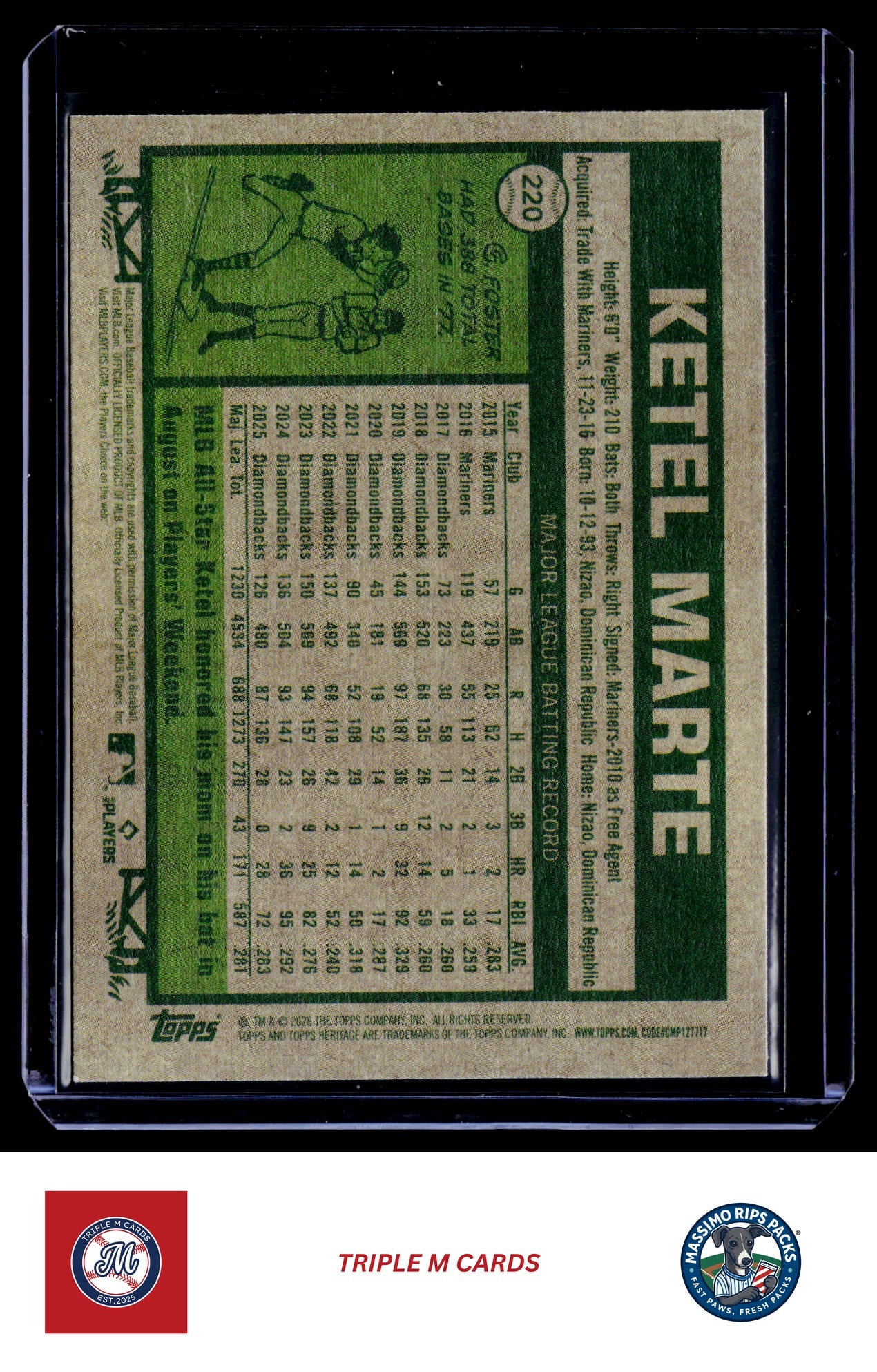 2026 Topps Heritage #220 Ketel Marte