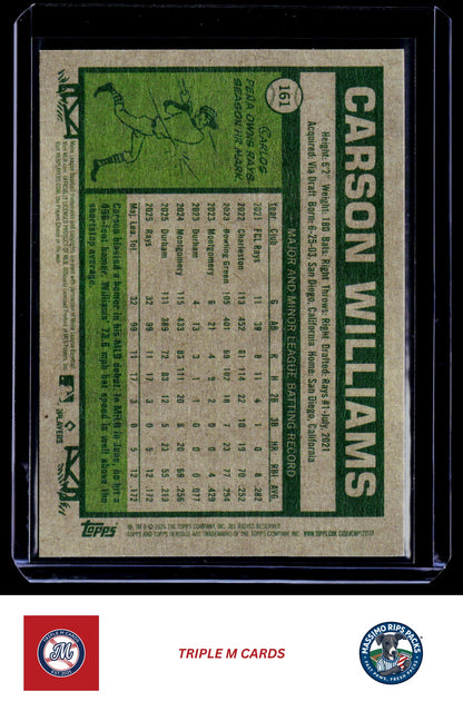 2026 Topps Heritage #161 Carson Williams