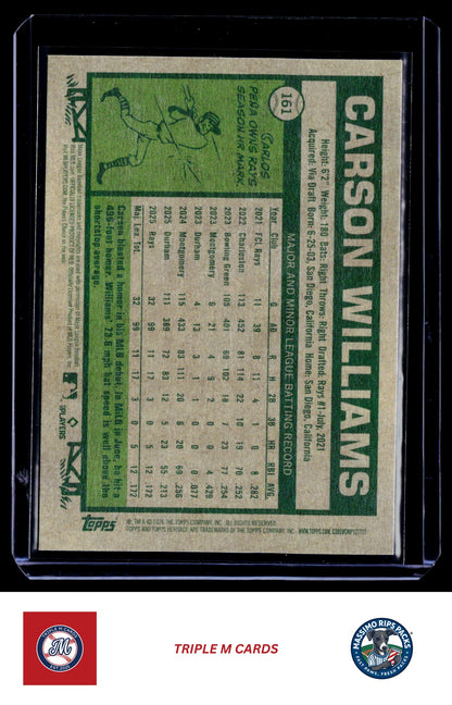 2026 Topps Heritage #161 Carson Williams