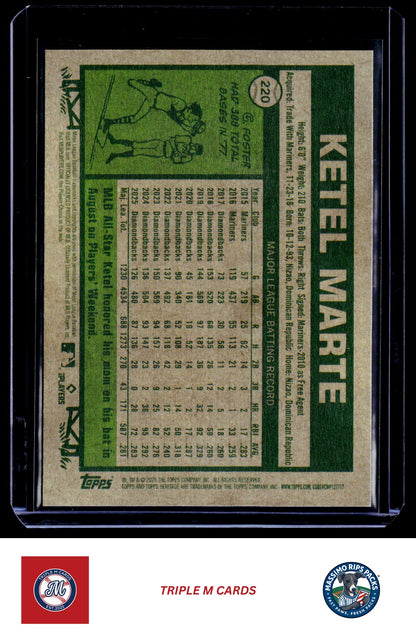 2026 Topps Heritage #220 Ketel Marte