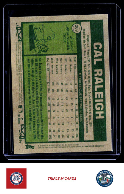 2026 Topps Heritage #269 Cal Raleigh