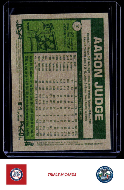 2026 Topps Heritage #10 Aaron Judge