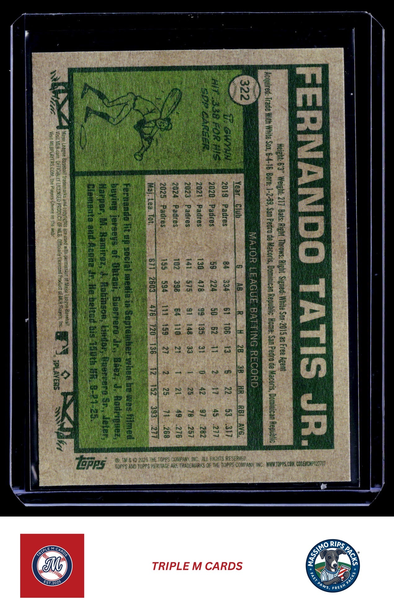 2026 Topps Heritage #322 Fernando Tatis Jr.