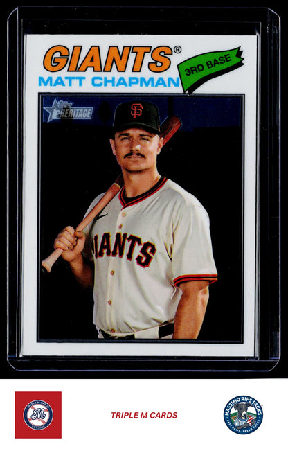 2026 Topps Heritage #114 Matt Chapman