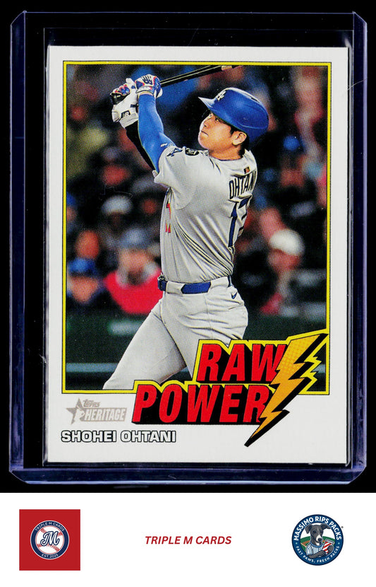 2026 Topps Heritage #RP-SO Shohei Ohtani Raw Power