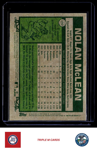 2026 Topps Heritage #150 Nolan McLean