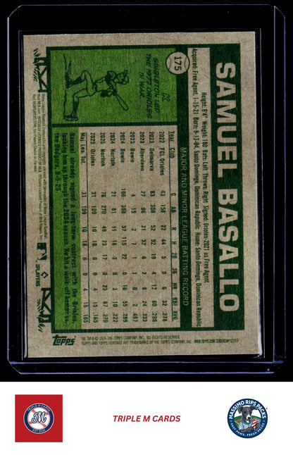 2026 Topps Heritage #175 Samuel Basallo