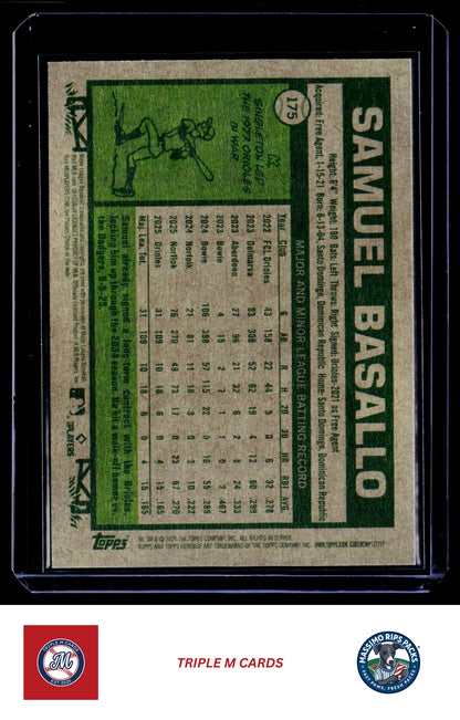 2026 Topps Heritage #175 Samuel Basallo
