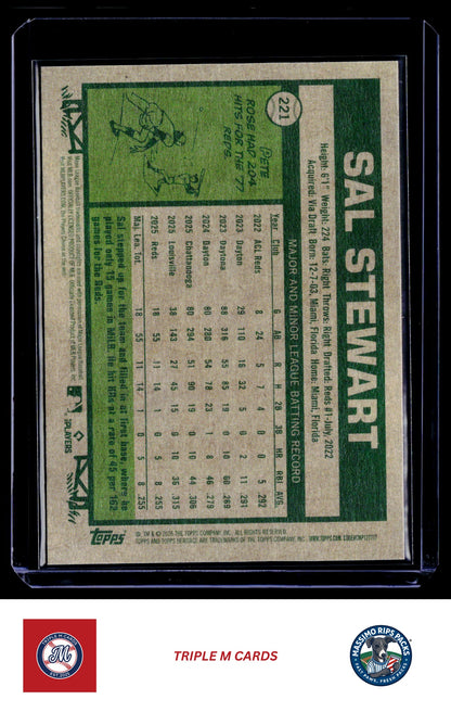 2026 Topps Heritage #221 Sal Stewart