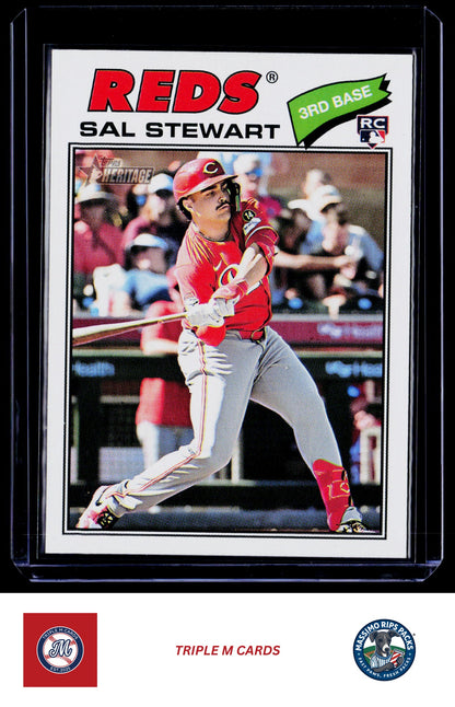 2026 Topps Heritage #221 Sal Stewart