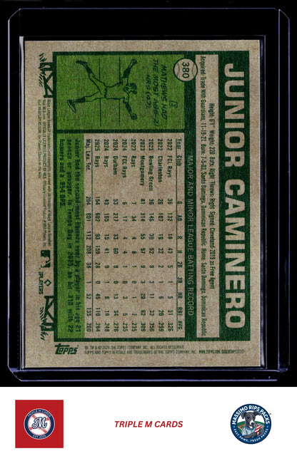 2026 Topps Heritage #380 Junior Caminero