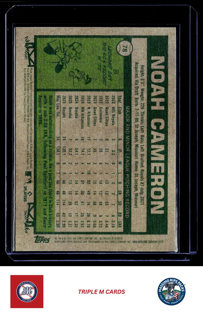 2026 Topps Heritage #78 Noah Cameron