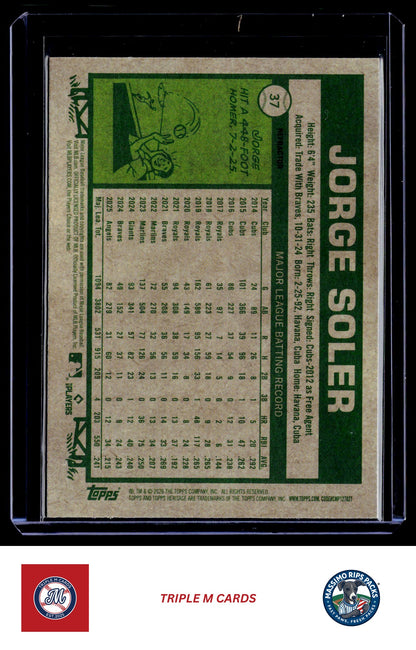 2026 Topps Heritage #37 Jorge Soler