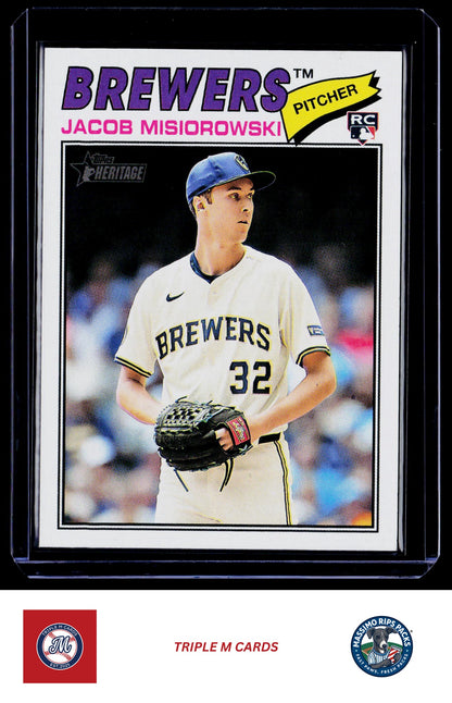 2026 Topps Heritage #144 Jacob Misiorowski