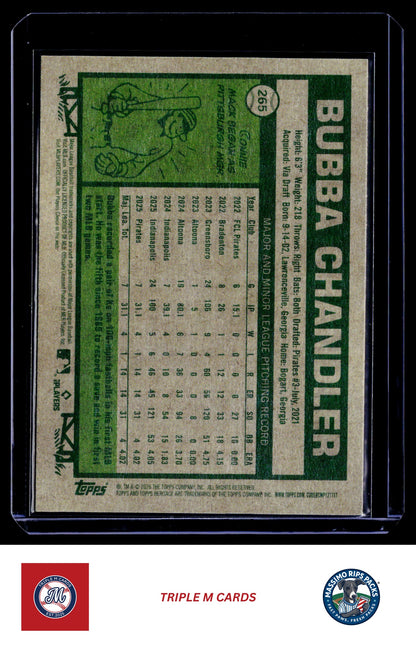 2026 Topps Heritage #265 Bubba Chandler