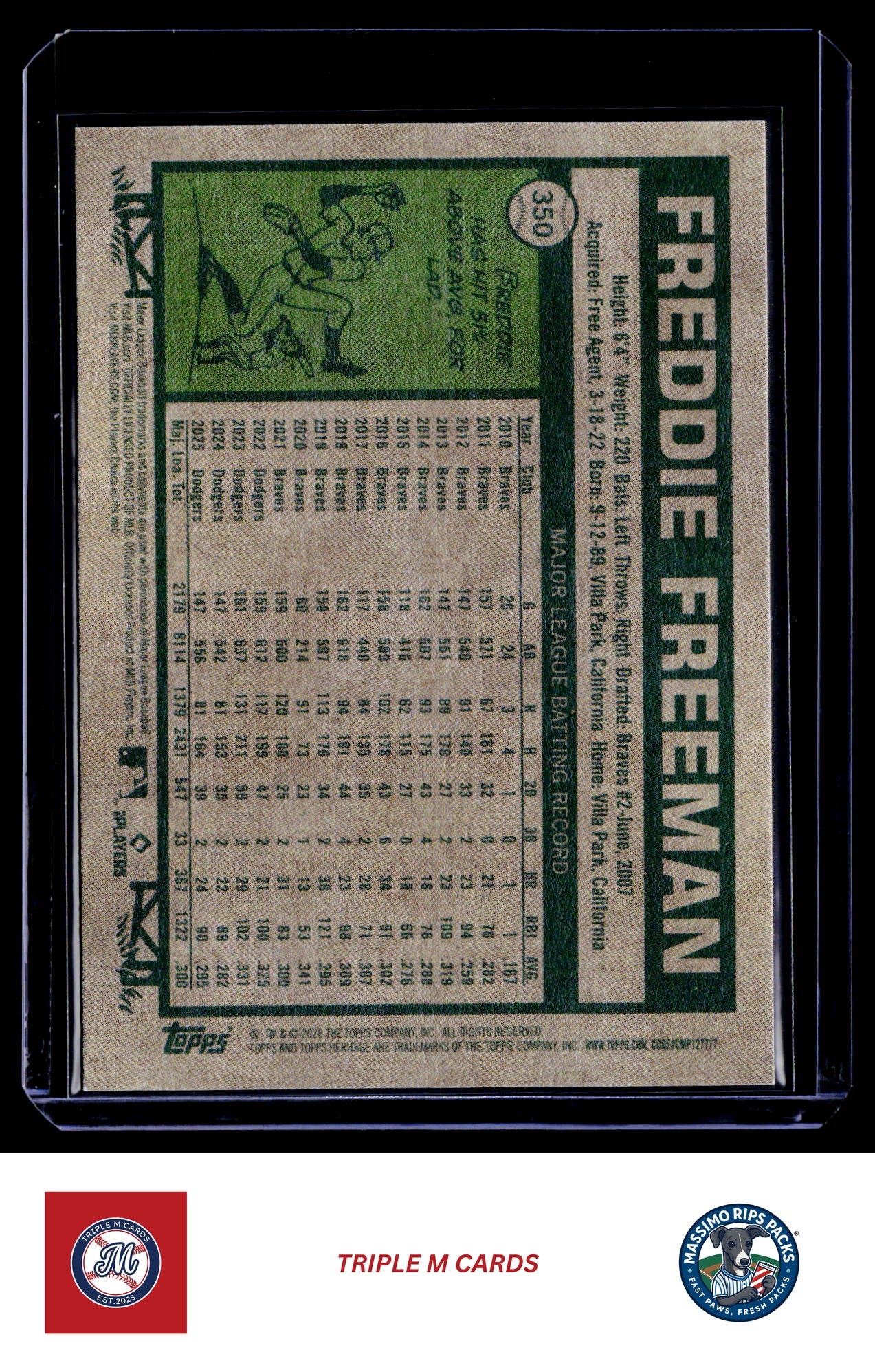 2026 Topps Heritage #350 Freddie Freeman
