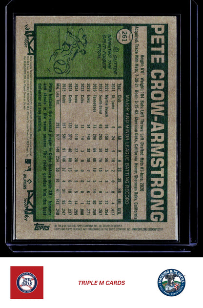 2026 Topps Heritage #261 Pete Crow-Armstrong