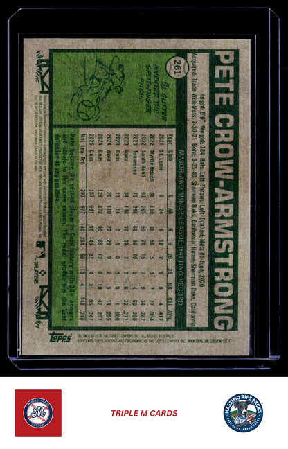 2026 Topps Heritage #261 Pete Crow-Armstrong