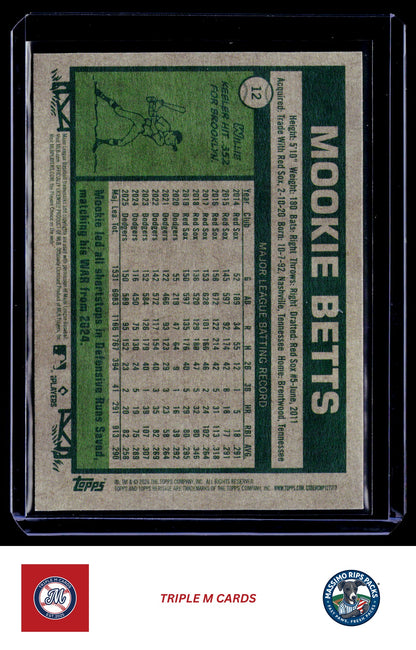 2026 Topps Heritage #12 Mookie Betts