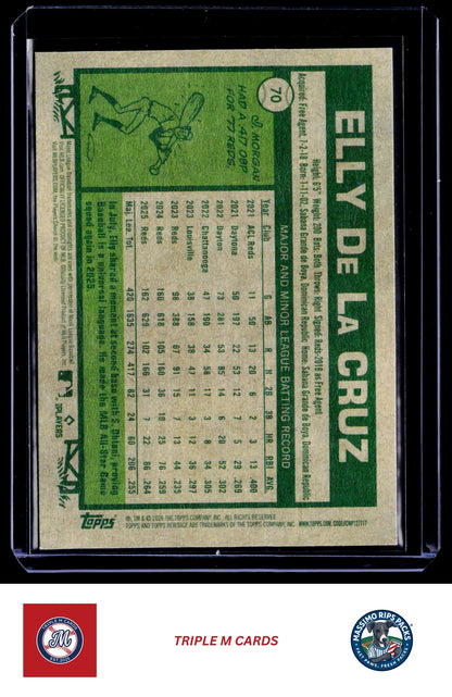 2026 Topps Heritage #70 Elly De La Cruz