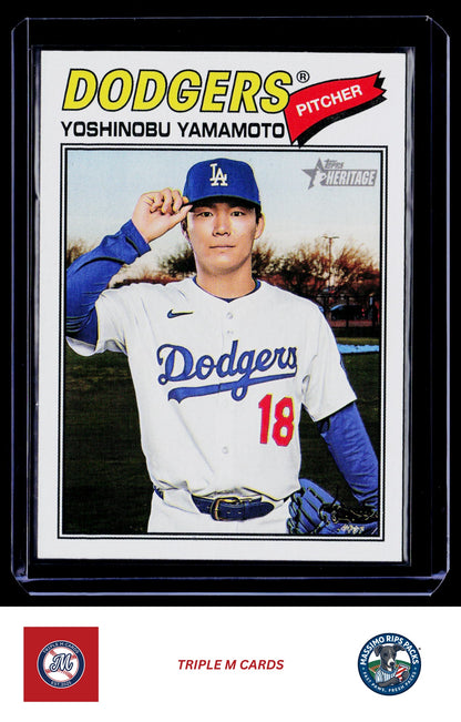 2026 Topps Heritage #371 Yoshinobu Yamamoto