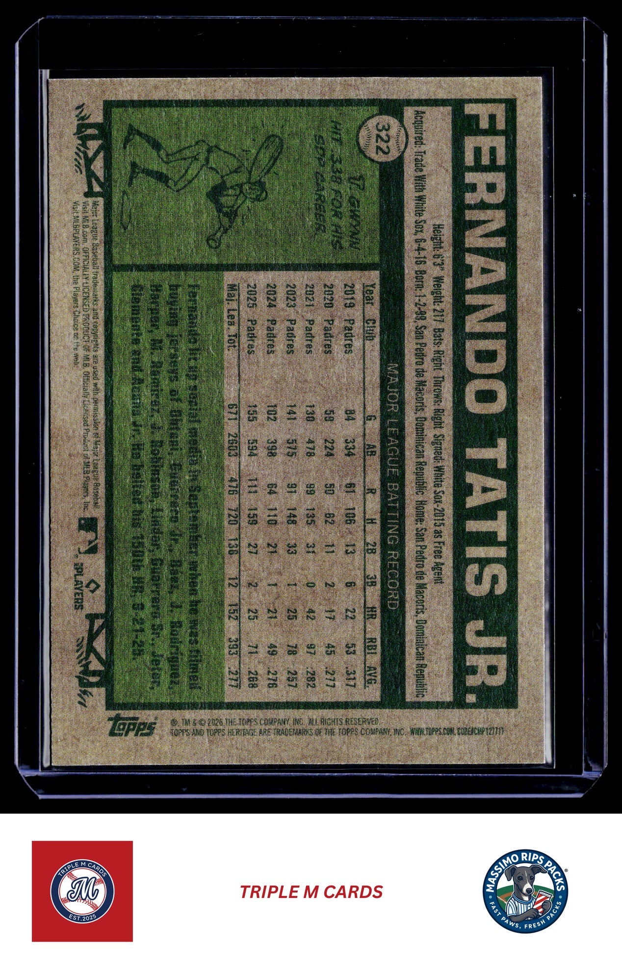 2026 Topps Heritage #322 Fernando Tatis Jr.