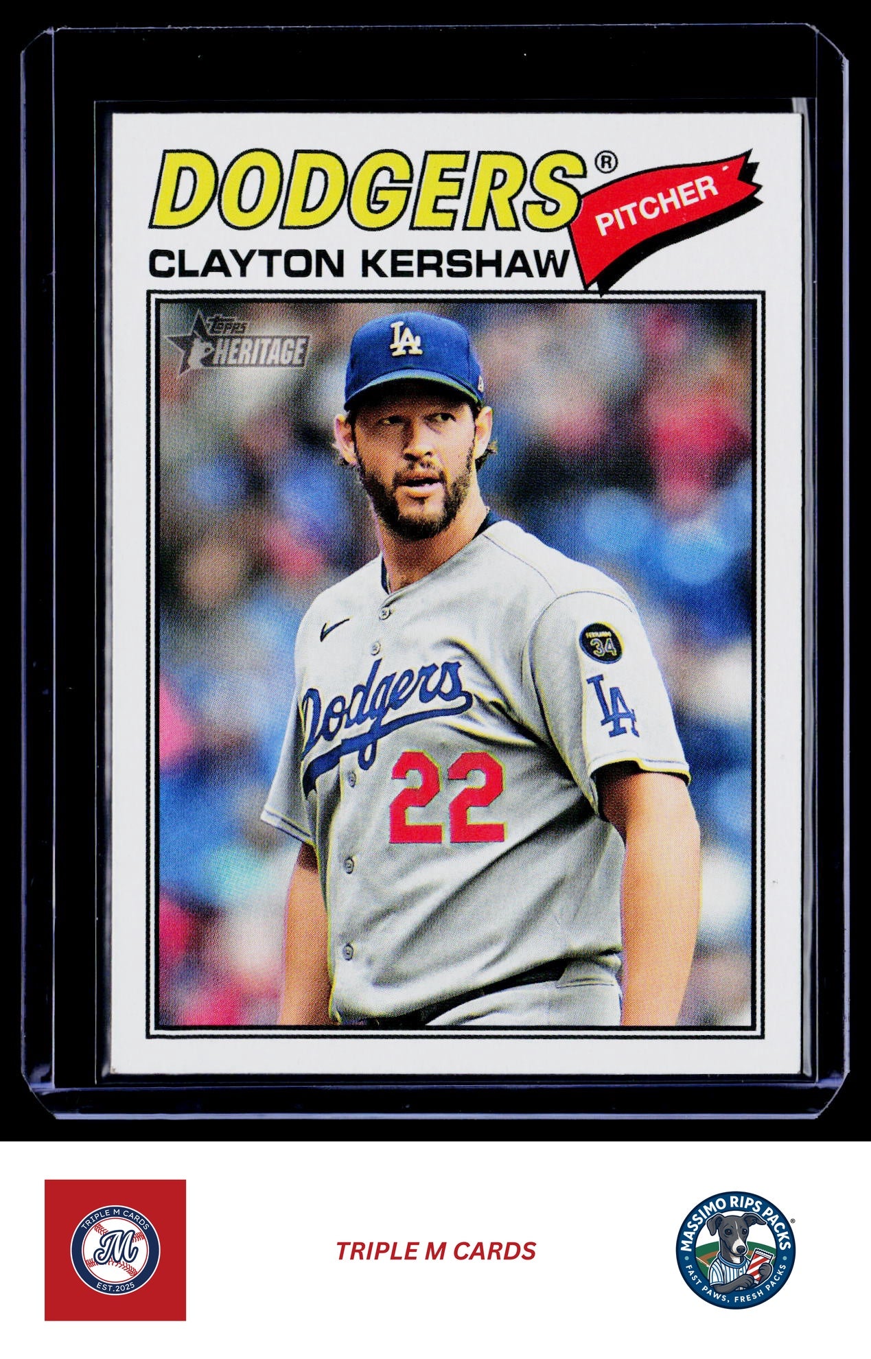 2026 Topps Heritage #190 Clayton Kershaw