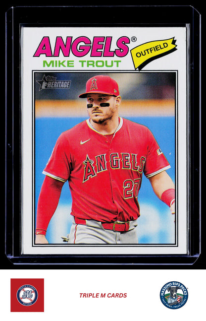 2026 Topps Heritage #163 Mike Trout
