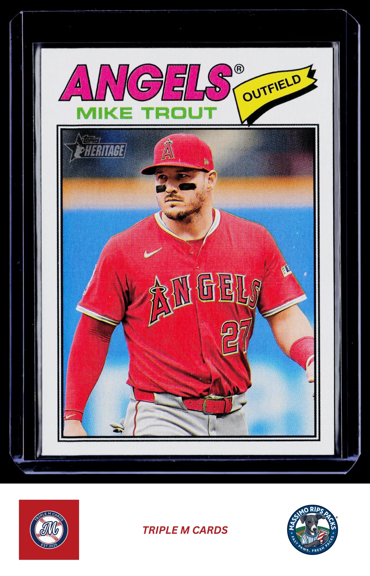 2026 Topps Heritage #163 Mike Trout