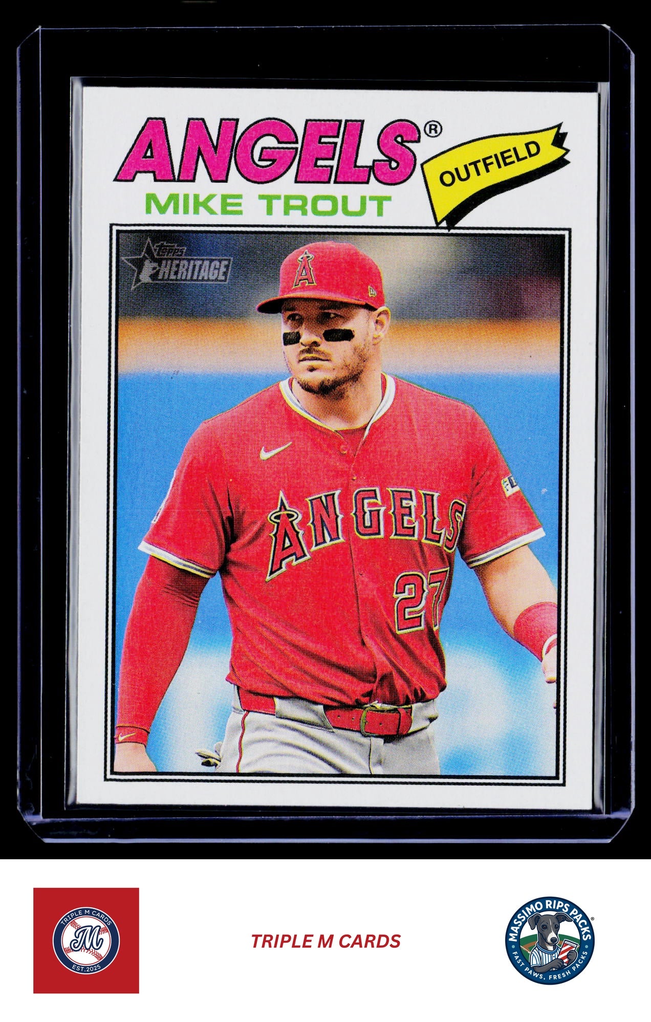 2026 Topps Heritage #163 Mike Trout