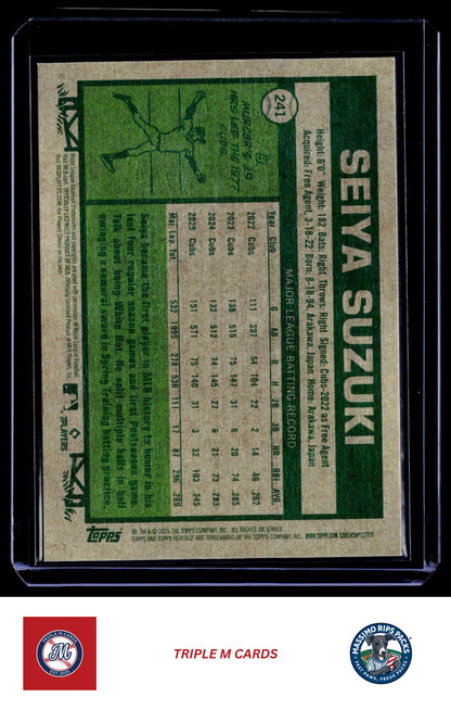 2026 Topps Heritage #241 Seiya Suzuki
