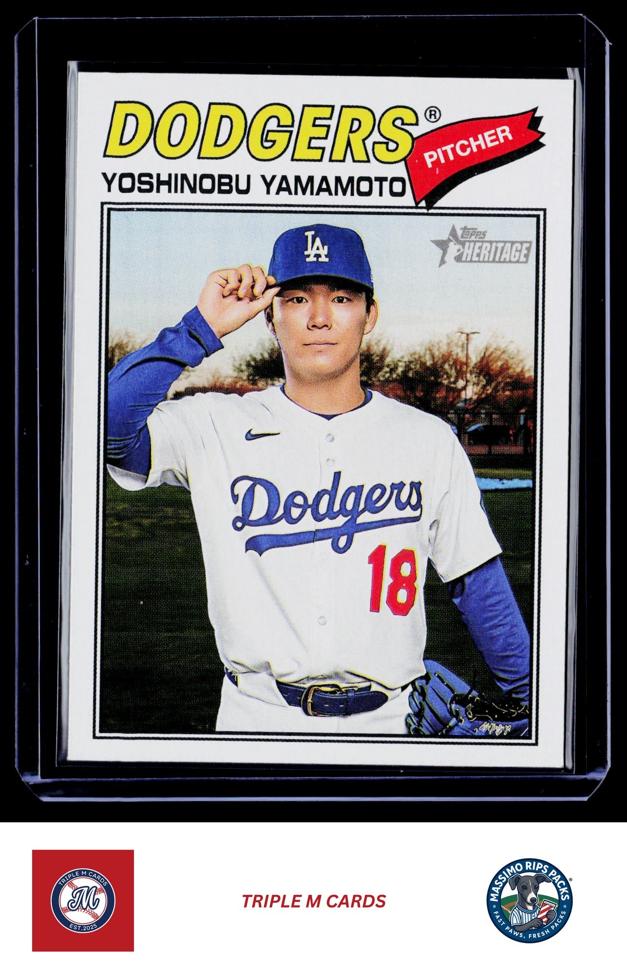 2026 Topps Heritage #371 Yoshinobu Yamamoto