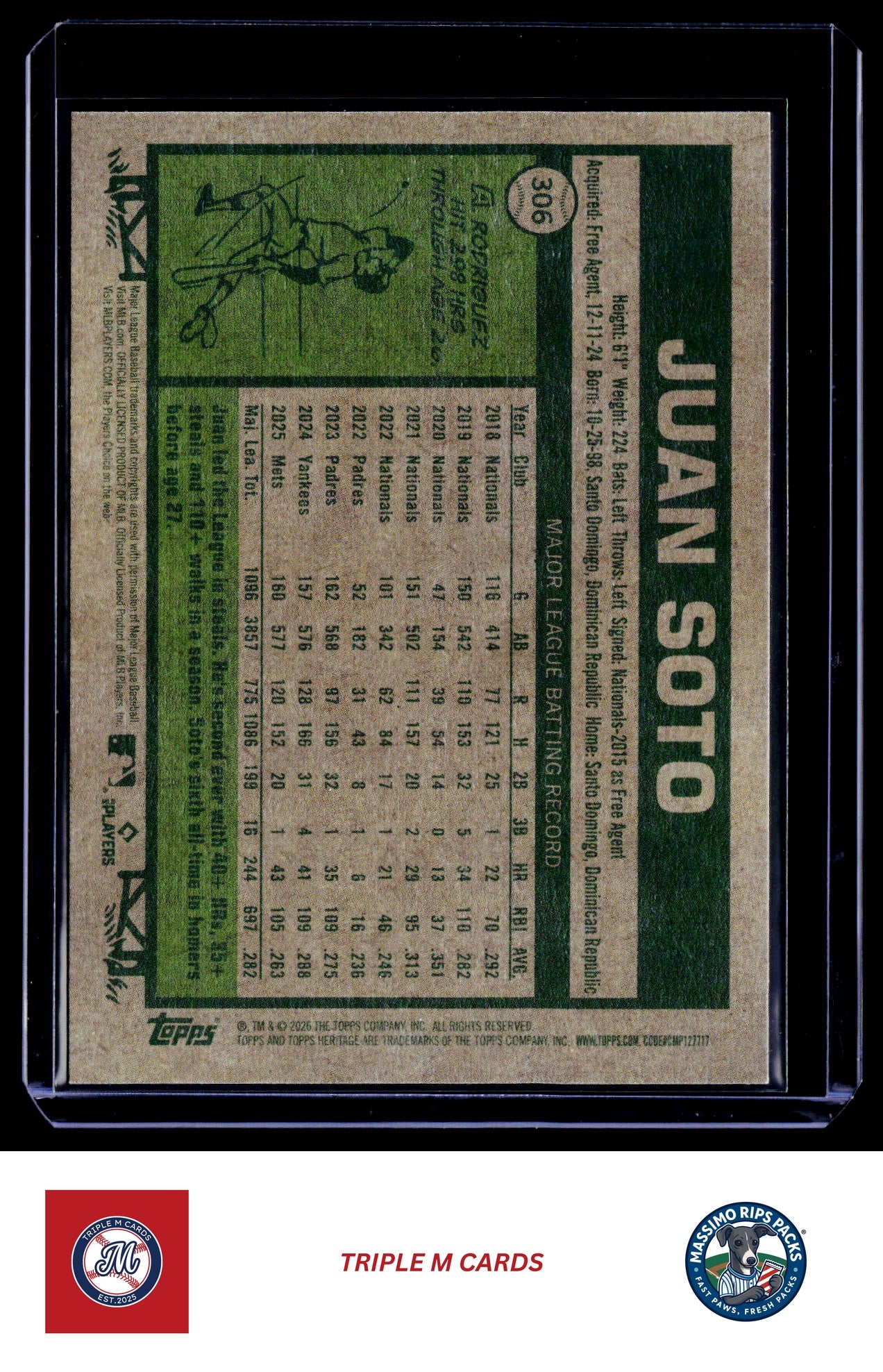2026 Topps Heritage #306 Juan Soto