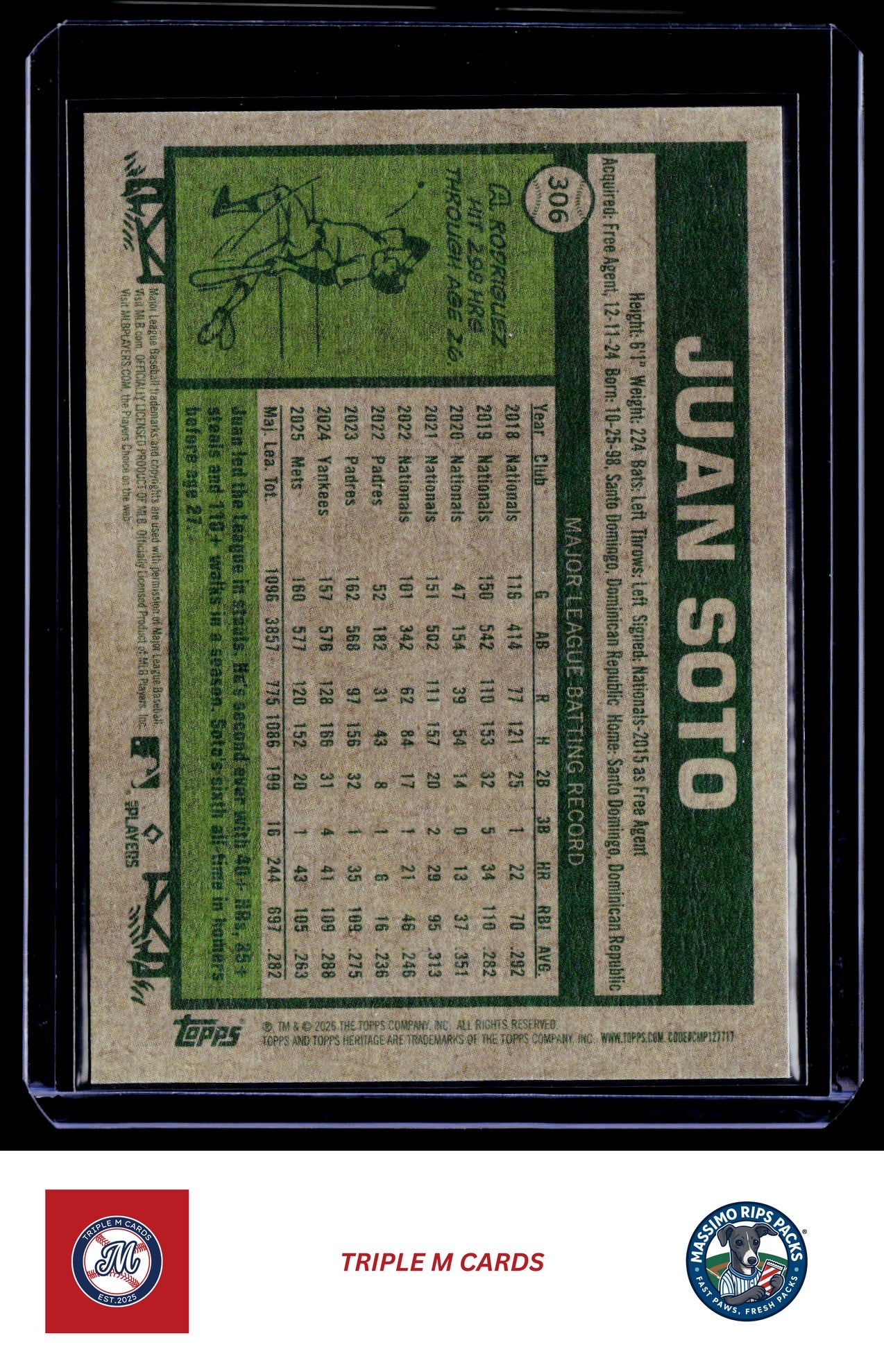 2026 Topps Heritage #306 Juan Soto