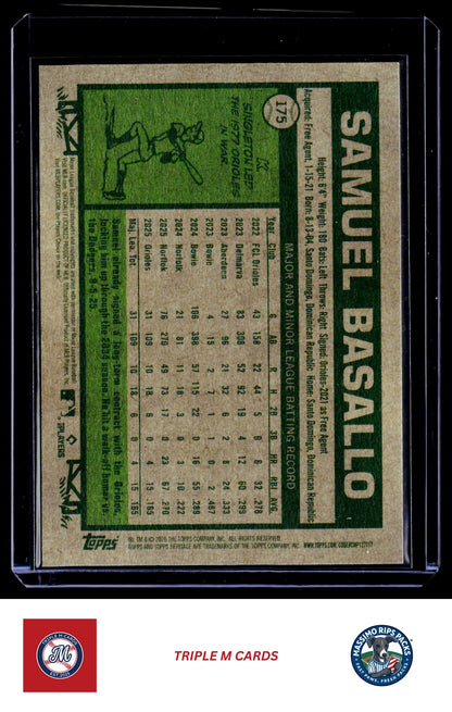2026 Topps Heritage #175 Samuel Basallo